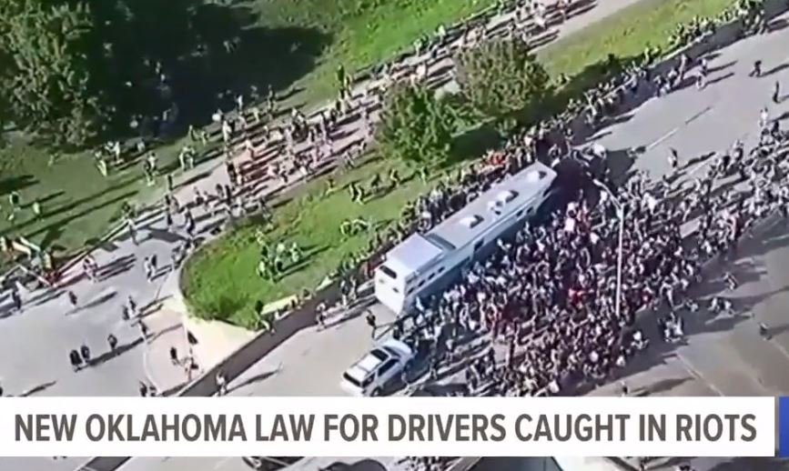 Oklahoma Governor Signs Bill Protecting Drivers Who Hit Unhinged