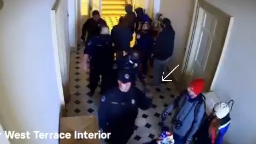 Violent Insurrection New Security Footage From Jan 6th Shows Capitol Police Officers Herding 1003